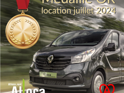 Monospace 7 places : Médaille d'or de la location en juillet 2024 chez ALLOCA !